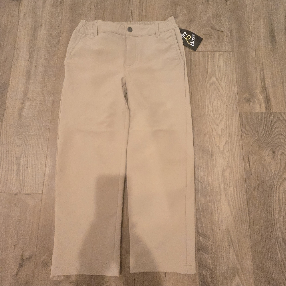 NWT Art Class Boys Tech Chino Pants Relaxed Leg Stretch Jacquard Weave Size 6